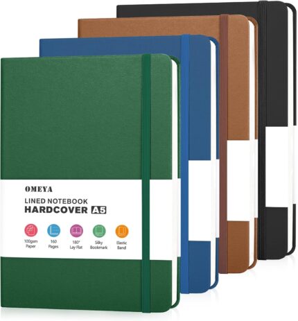 Four-Pack A5 Lined Hardcover