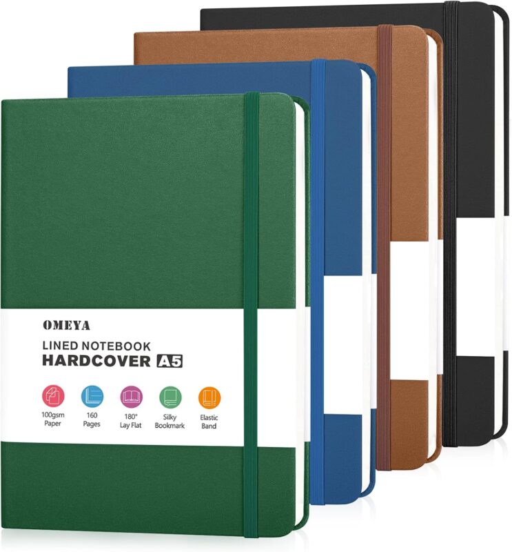 Four-Pack A5 Lined Hardcover
