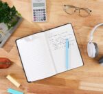 Hardcover Lined Writing Notebook with Elastic Closure — 240 Pages