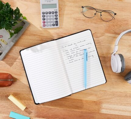 Hardcover Lined Writing Notebook with Elastic Closure — 240 Pages
