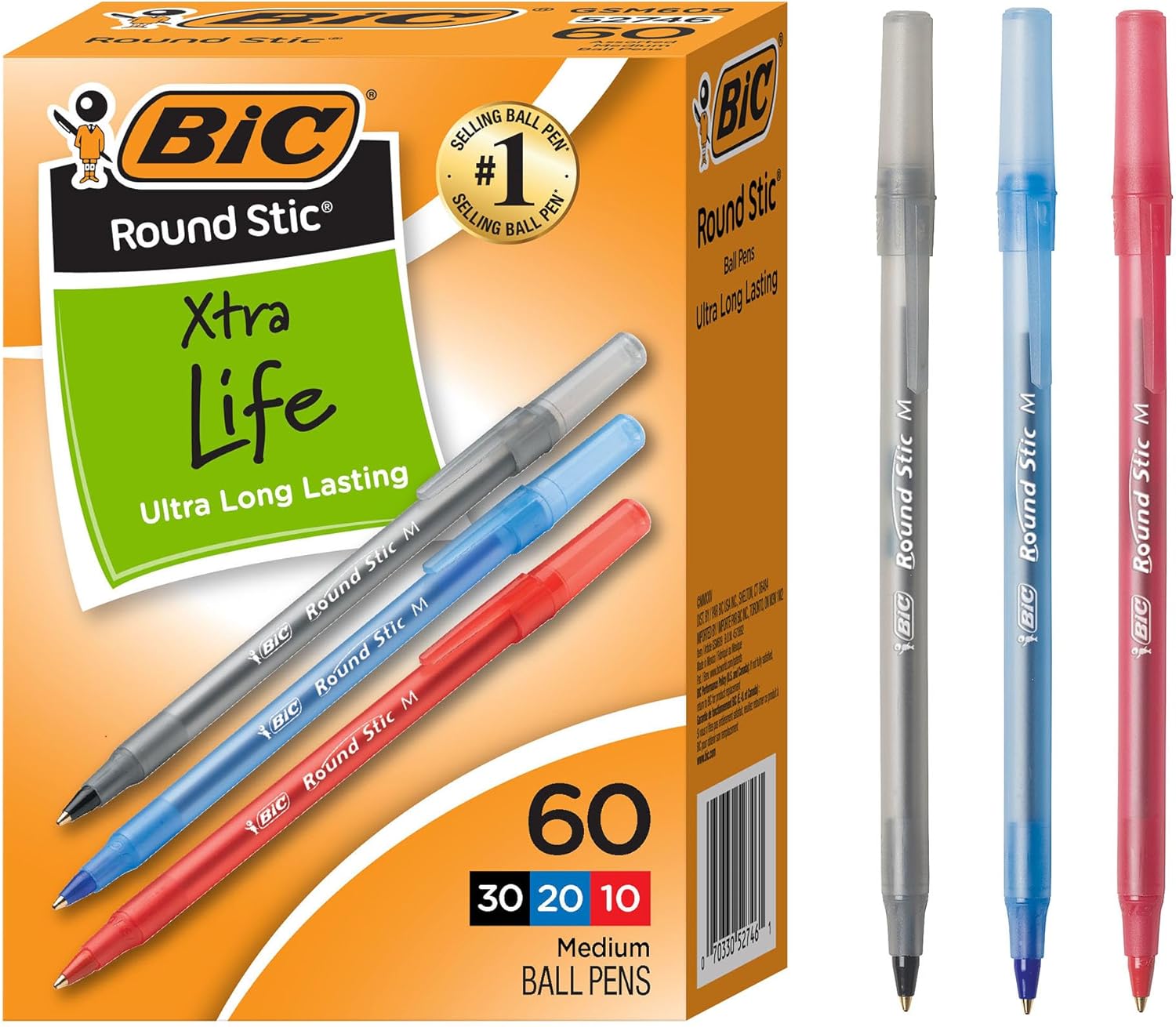 60-Count Assorted Ballpoint Pens