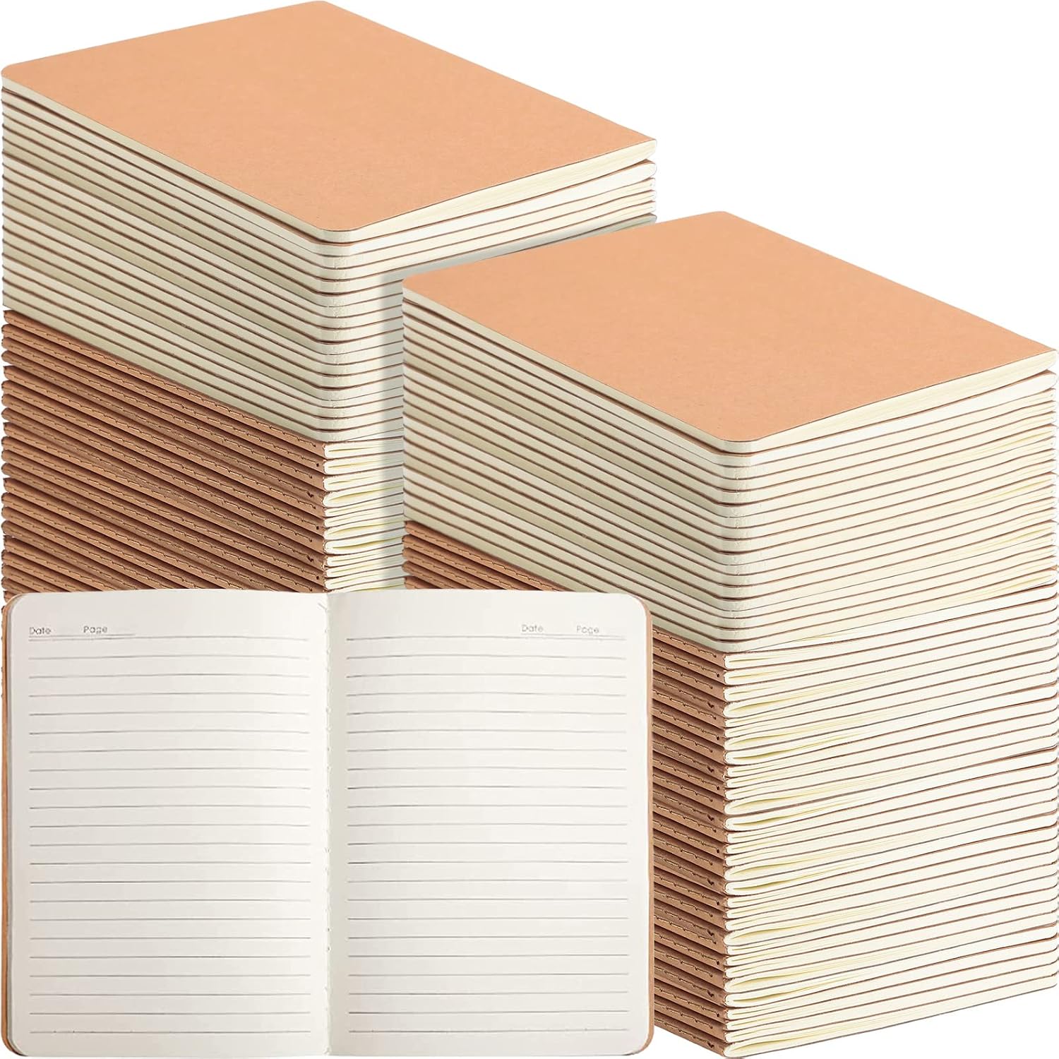 96-pack A5 kraft notebooks