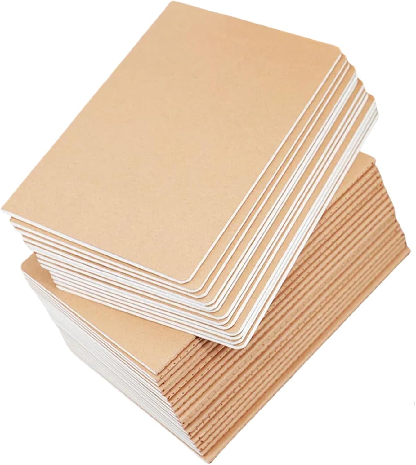 24-pack A5 kraft lined notebooks