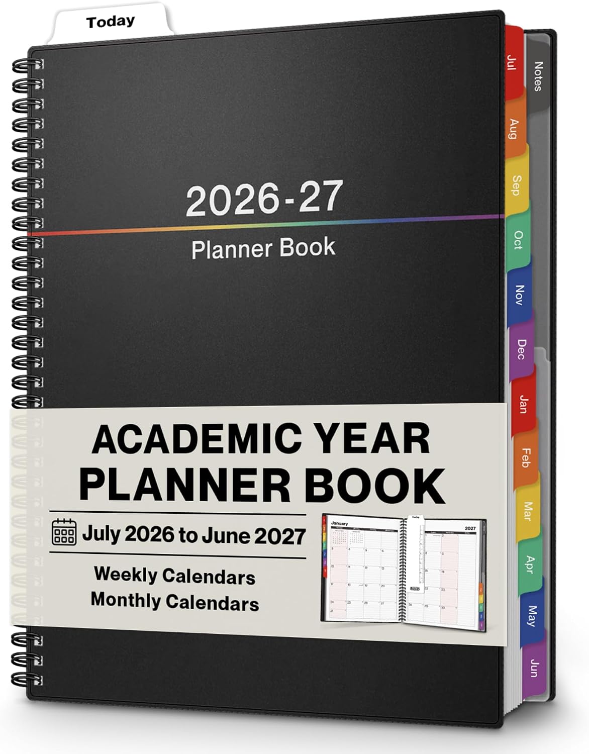 Black Academic Planner 2026-2027