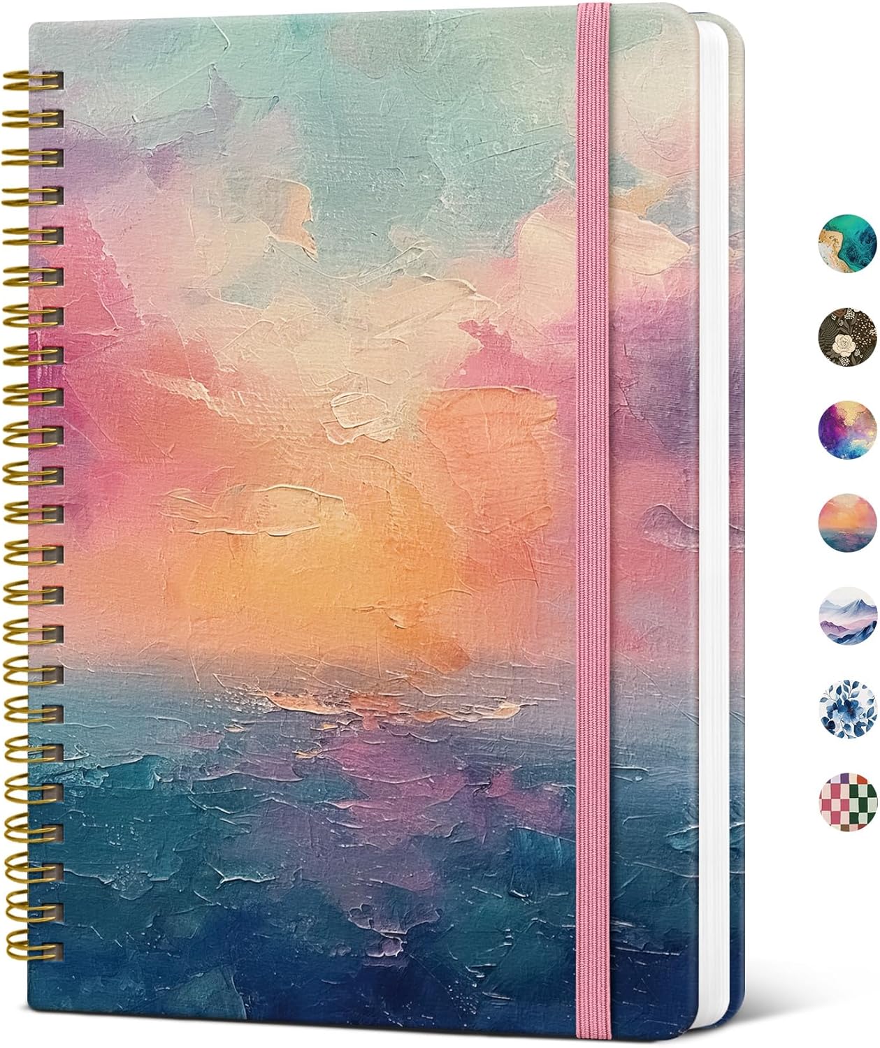 A5 Sunset Spiral Notebook
