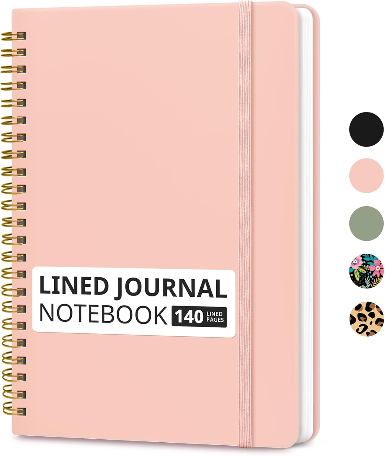 A5 pink spiral notebook