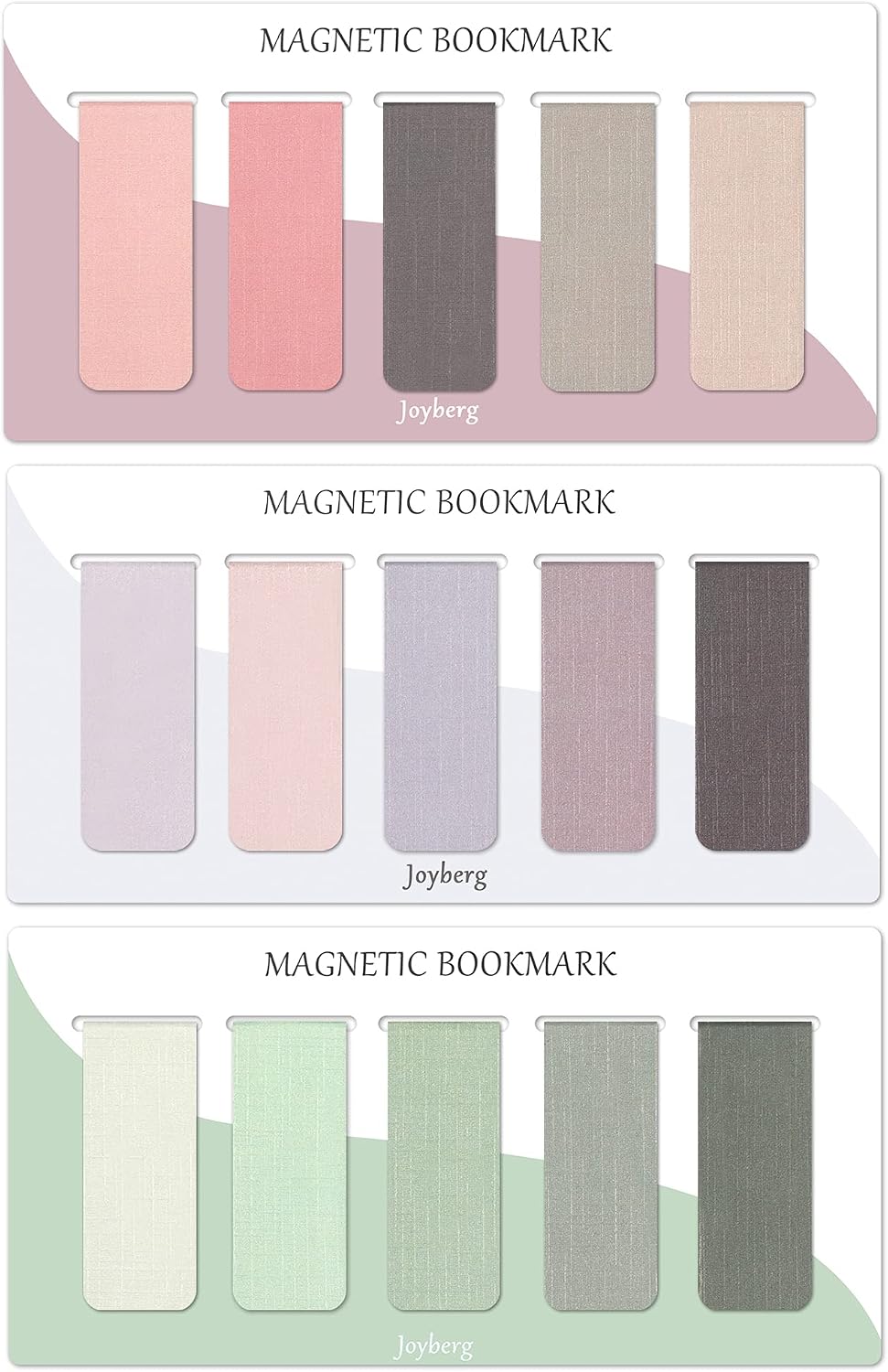 15-piece Magnetic Bookmarks